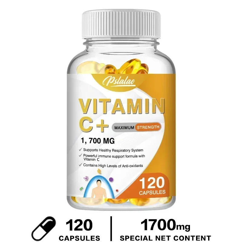 Vitamin C 1700 Mg - Powerful Immune Support, High Levels of Antioxidants with Vitamin D3, Zinc, Elderberry