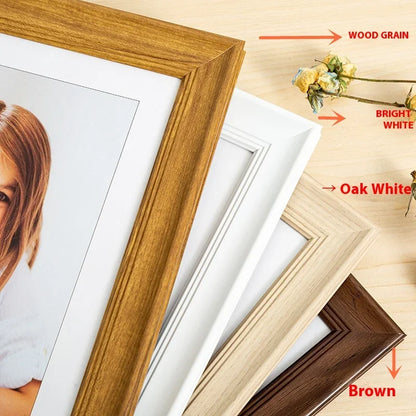 American Square Picture Frame - 7x7, 8x8, 10x10, 12x12 Tabletop and Wall Hanging Display Frame Photo Frames Home Décor