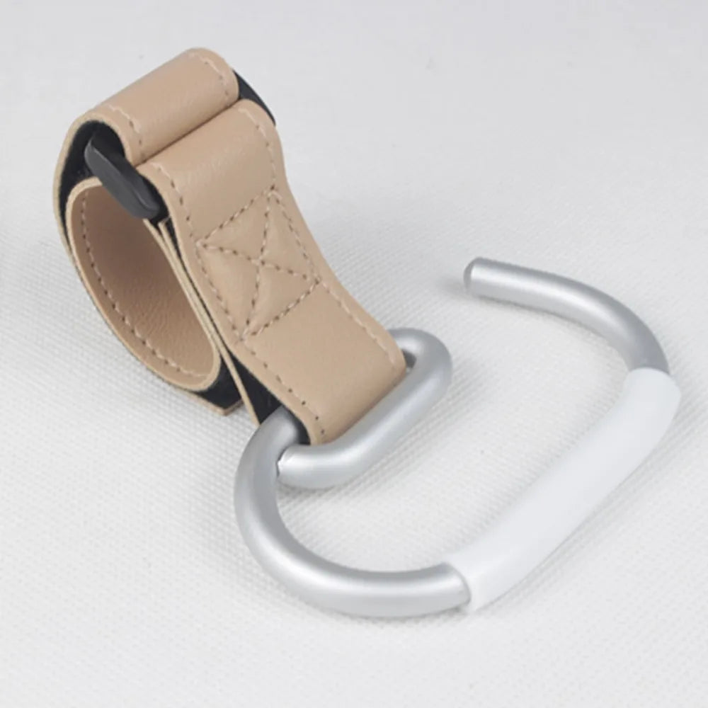 PU Baby Stroller Hooks Solid Color Stroller Accessories Hanging Hook Cartoon Cart Organizer Stroller Accessories Pram