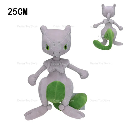 2 Styles Pokemon Plush Mewtwo Green Purple Shiny Mewtwo Soft Anime Stuffed Toys Pocket Monster Doll Soft Stuffed Toys Children