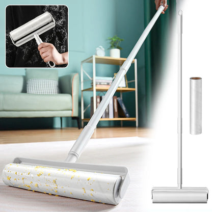 Clothes Bed Lint Remover Tool Large Cleaning Lint Roller With Long Handle For Car Seats Removes lint From Clothes