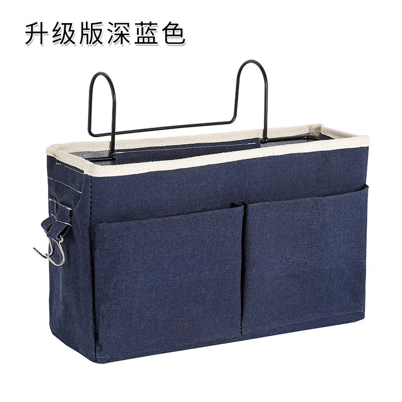 Bedside Caddying Bed Organizer Storage Bag Pocket for Dorm Rooms Rails Bedroom Dorm Kitchen Organization Storage Bag