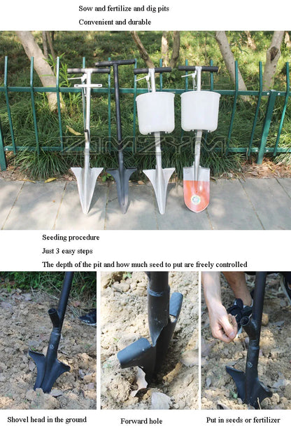 Fruit Tree Fertilizer Spreader Agricultural Hard Ground Deep Gun Small Agricultural Machine New Type Throwing Fertilizer Shovel