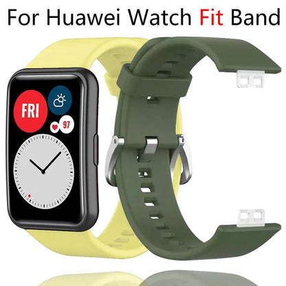 Silicone strap for Huawei Watch Fit Original Smart watch replacement Huawei Fit Bracelet wristband Huawei Watch Fit new Correa