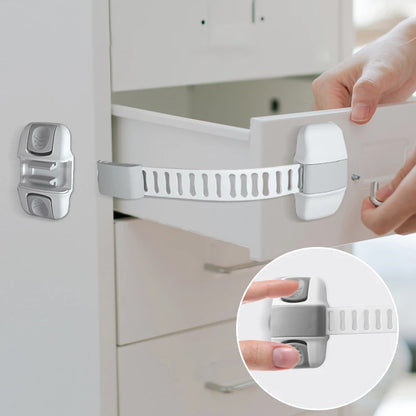 1 Piece Multi-Function Child Protection Anti-Pinch Cabinet Refrigerator Plastic Safety Buckle Baby Safety Drawer Door Lock