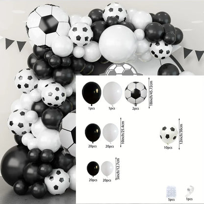 100pcs Football Themed Balloon Party Garland Arch Kit Birthday Party Celebration Party Football Anniversary Party