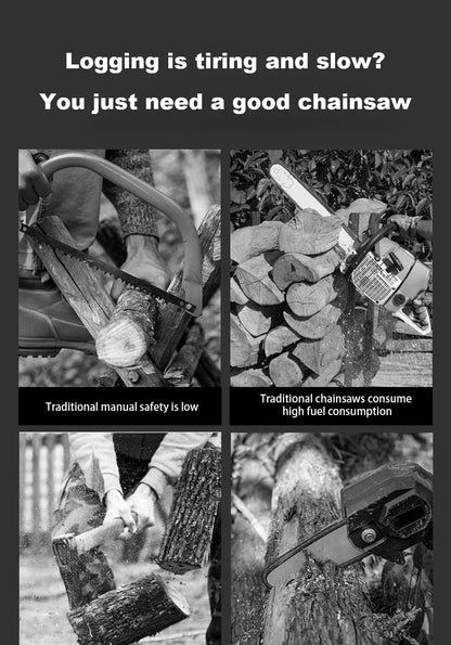 220V Plug-in Electric Saw Home Small Handheld Felling Saw Electric Chain Saw Cutting Saw Portable Electric Saw Chain Electric Sa