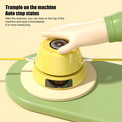 Electric Rope Skipping Machine Remote Control Smart Automatic Jump Rope Digital Counter Indoor Outdoor Training Toys Games Kids