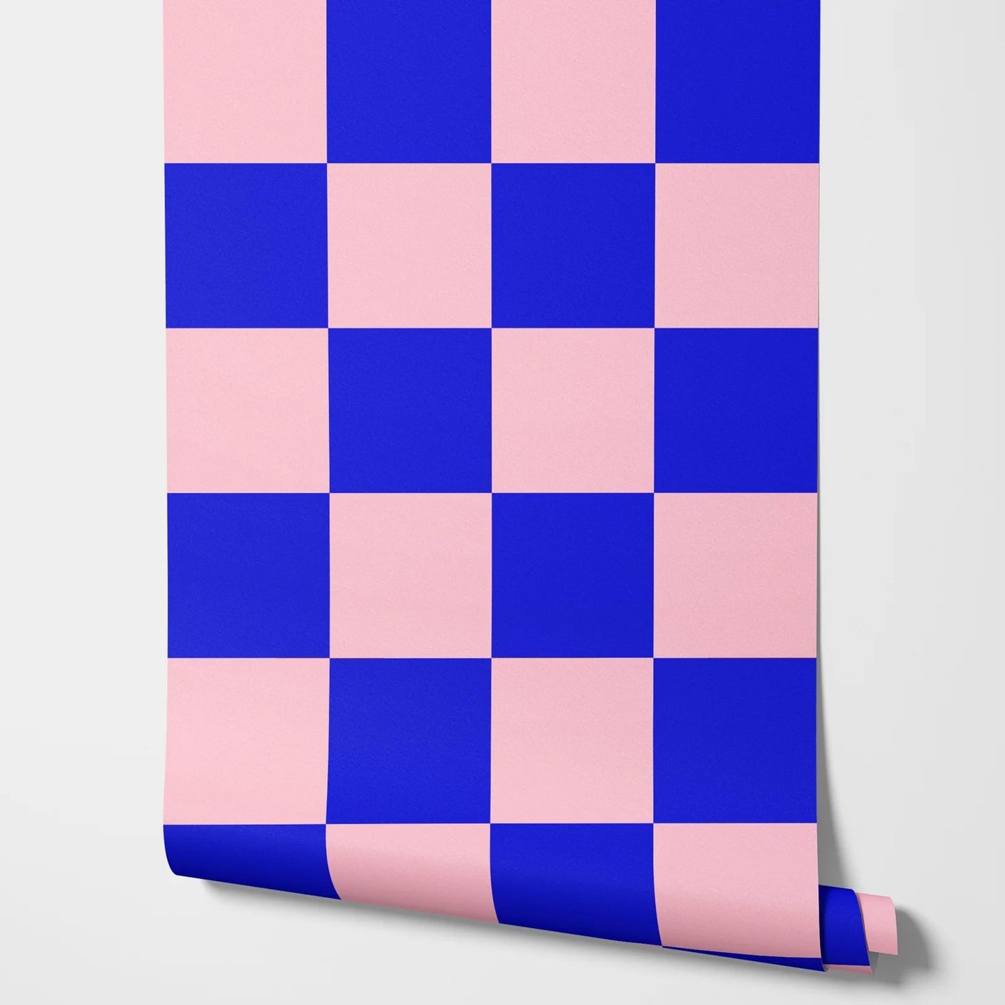 Pink And Blue Checker Adhesive Wall Wallpaper,Geometric Removable Wallpaper For Decoration Livingroom , Wallpapers Of Home Décor