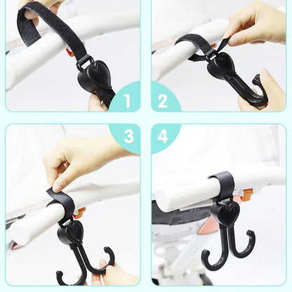 2PCS Stroller Hook Multi Purpose Baby Stroller Hook Multi Purpose Shopping For babyzen yoyo Pram Hook Baby Stroller Accessories