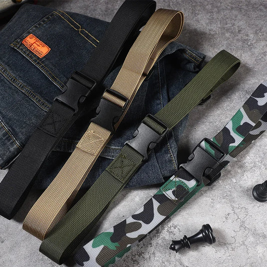 Camo  belt girls primary school students belt boys junior high school students high school belt canvas buckle