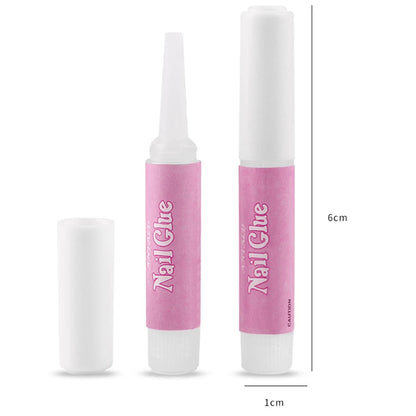 50 PCS Nail Glue for Acrylic Nails,Nail Tip Glue Professional Nail Glue False Nail Tips Glue  Broken Nails Adhesive Super Bond