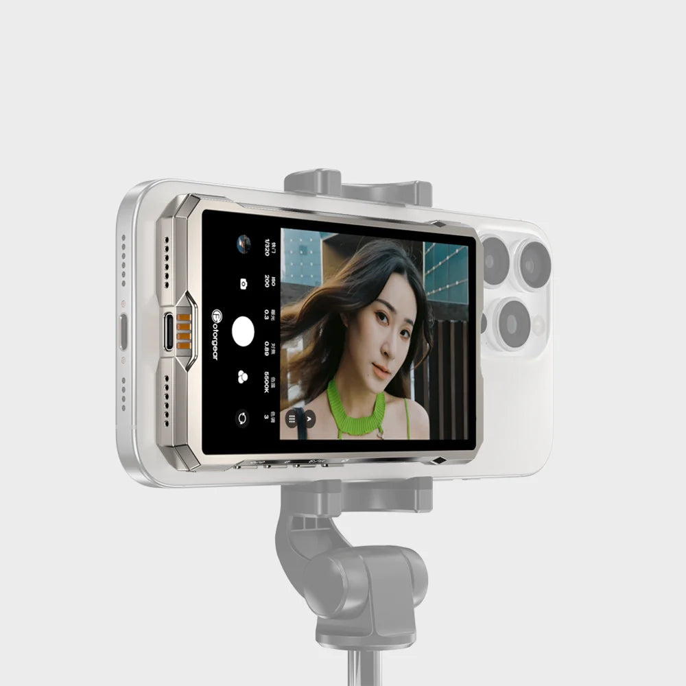 Fotorgear MS01 Selfie Vlog Monitor Screen For Smartphone Magnetic Selfie Screen Display for iPhone Android Phones