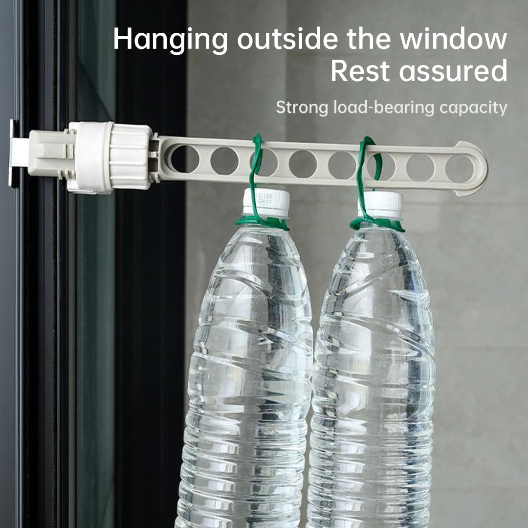 Drying Rack Balcony Clothes Drying Rack Wall Mounted Clothes Drying Rack Bathroom Drying Rack Indoor Space Saving 8 Holes