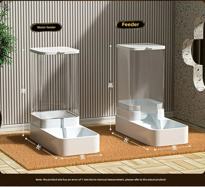 Pet Automatic Feeder Gravity Dispenser Food Storage Bucket Large Capacity Food Grade Materials Simple Cleaning for Cat Dog