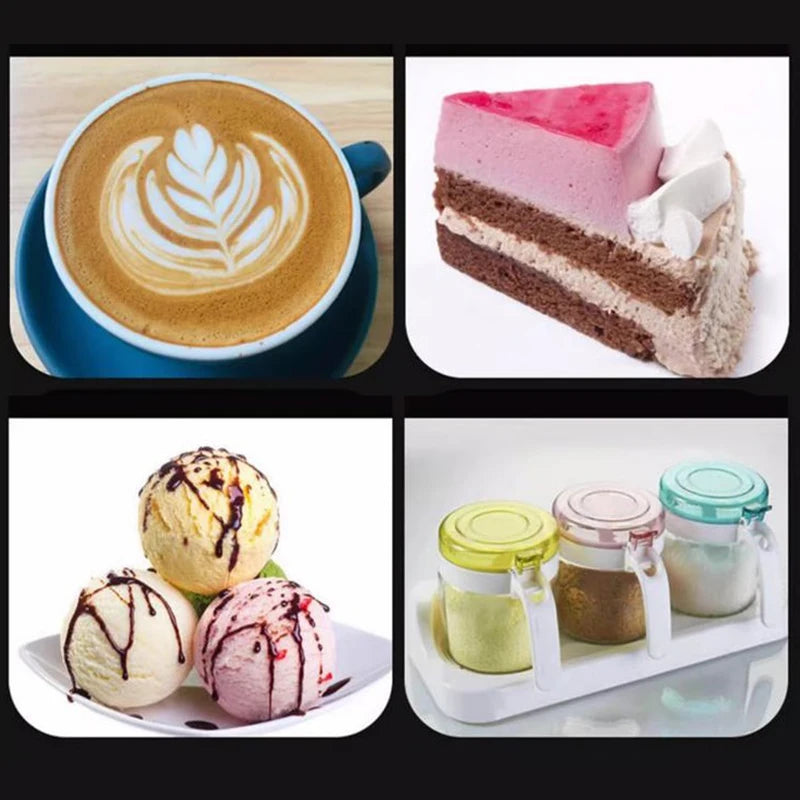 304 Stainless Steel Flavoring Spoon Salt Spoon Coffee Stirring Spoon Cute Dessert Spoon Mini Ice Cream Spoon