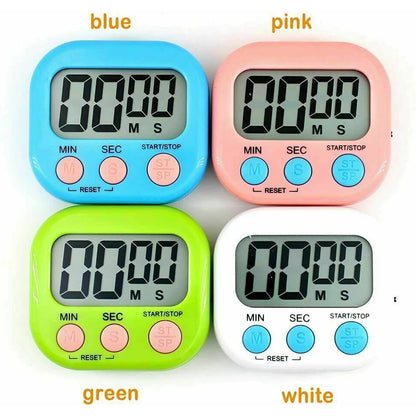 Kitchen Magnetic Digital Timer Egg  Clock Stopwatch Large LCD Digital Loud Alarm Count-Down Up Clock Practical Cooking Gadget