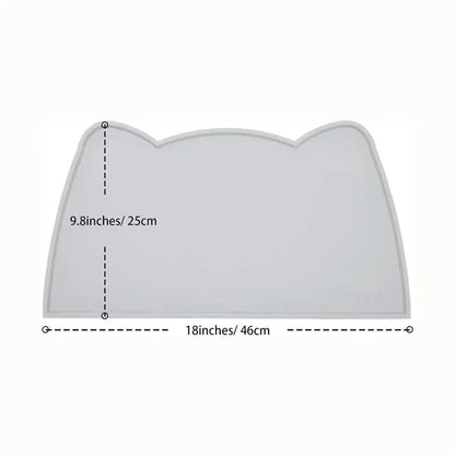 Silicone Pet Feeding Dog Cat Bowl Food Mat Non-Stick Waterproof Pet Food Feeding Pad Puppy Feeder Tray Water Cushion Placemat