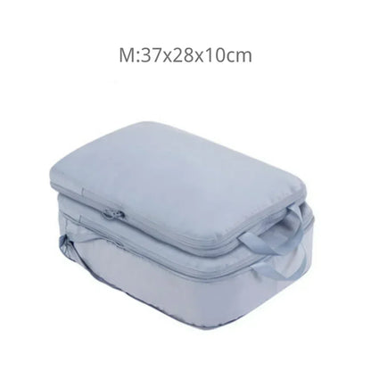 1pc Portable Travel Compression Packing Cubes Suitcase Clothes Organizers Waterproof Luggage Cases Drawer Large Capacity Bags