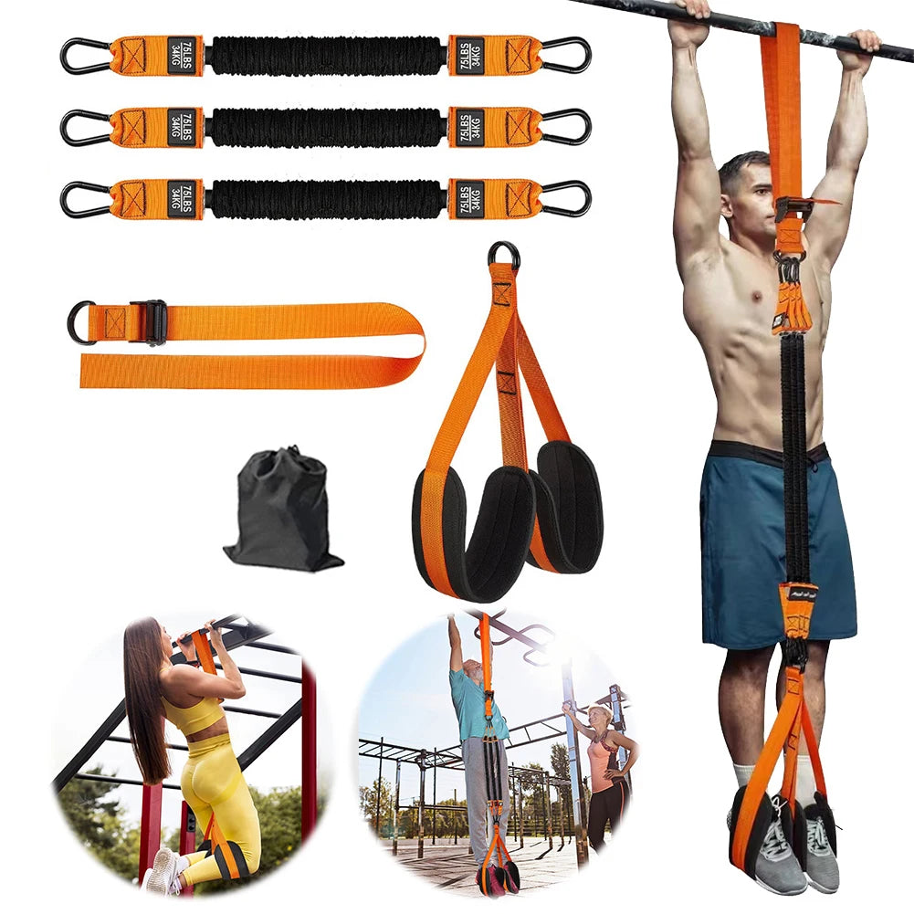 Pull Up Assistance Bands Set Resistance Strap for Pull-ups Assist for Men Women Hanging Training Chin-up Workout Body Stretching