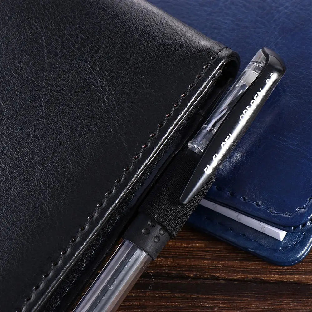 Stationery School Supplies Memo Pads Retro Leather Cover Small A7 Notebook Mini Notepad Pocket Planner Business Memos
