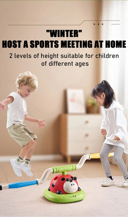 Musical Jump Toss Educational Toy Sports Entertainment Ladybug 3 In 1 Multifunctional Sturdy Skipping Rope Outdoor Somatosensory