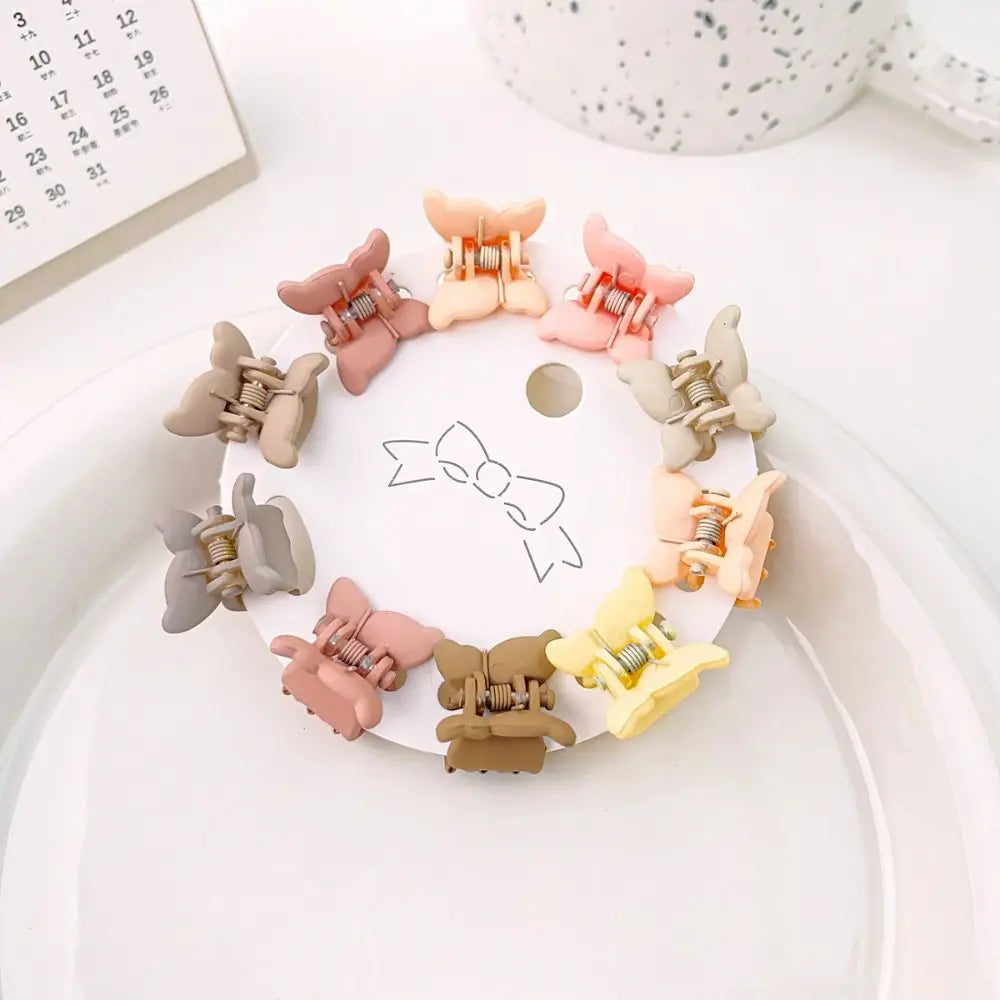 Hair Accessories Mini Hair Claw Frosting Barrettes Flower Mini Hair Claw Hair Ornaments Hair Clip Star Hair Crab Clip Children