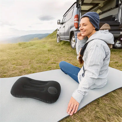 Outdoor Camping Travel Inflatable Square Pillow Comfortable Light Cushion Pillow Portable Foldable Inflatable Pillows