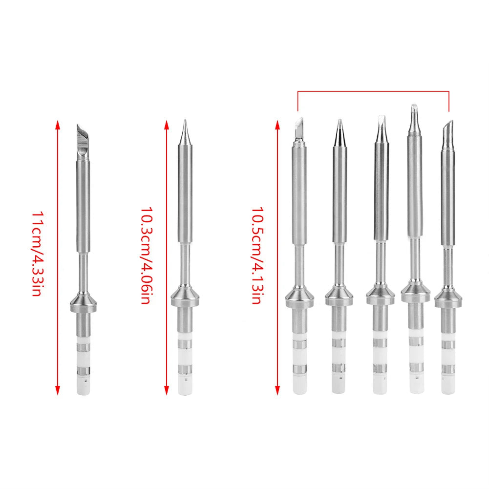 7 Types Mini Stainless Steel Soldering Iron Tips Replacement for TS100 Soldering Iron Mini Soldering Iron Tip Soldering Iron Tip