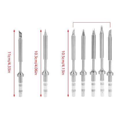 7 Types Mini Stainless Steel Soldering Iron Tips Replacement for TS100 Soldering Iron Mini Soldering Iron Tip Soldering Iron Tip