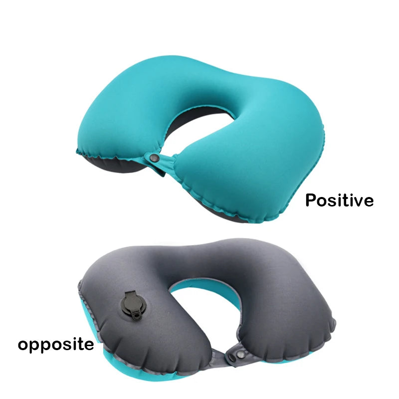 Inflatable Neck Pillow for Travel, Inflatable Travel Pillow for Airplane, Neck Air Pillow, Travel Neck Support