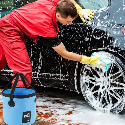 12L/20L Bowl Sink Washing Bag Car Wash Bucket Portable Outdoor Travel Foldable Water Multifunction Folding Portable Bucket Water