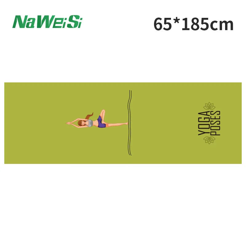 Portable anti-slip Printing Yoga Mat Spread Towels Absorb Sweat Fitness Yoga Towel Yoga Mat Yoga Towel Cooling Towel Ice Towel