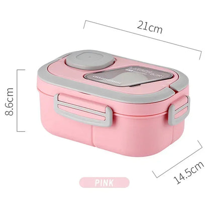 2025 Portable Lunch Box Compartment Wheat Straw Bento Carrying Handle Reusable Tableware Container Meal Snack Food Containers