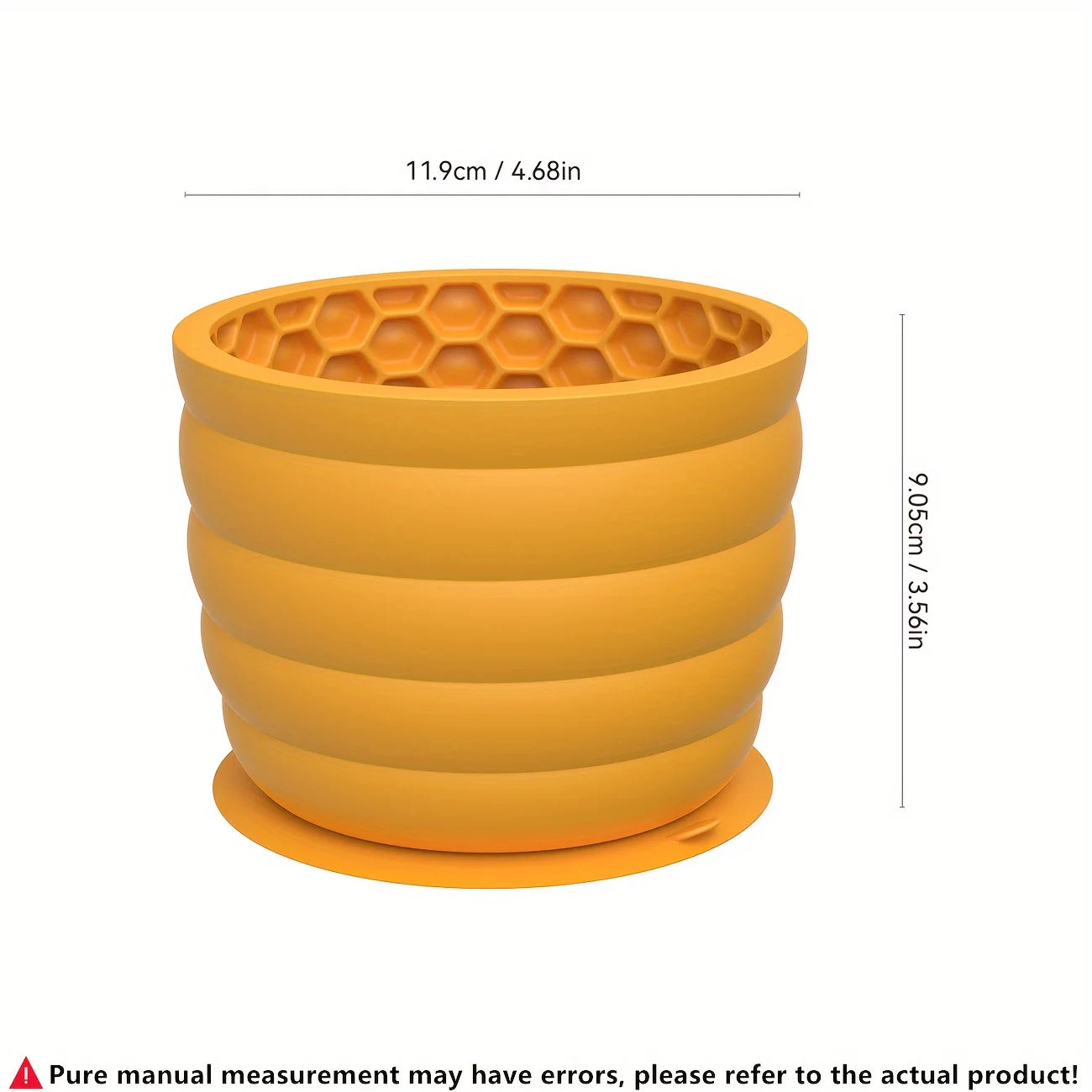 Silicone Slow Feeder  Dog Bowl with Suction Cup - Non-Slip, Healthy Eating Pet Dish for Small Breeds