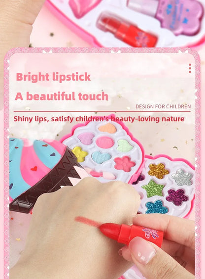 Girl Ice Cream Cosmetics Princess Cosmetics Box Ice Cream Box Lipstick Children's Toys Children's Games Baby Cosmetics Set