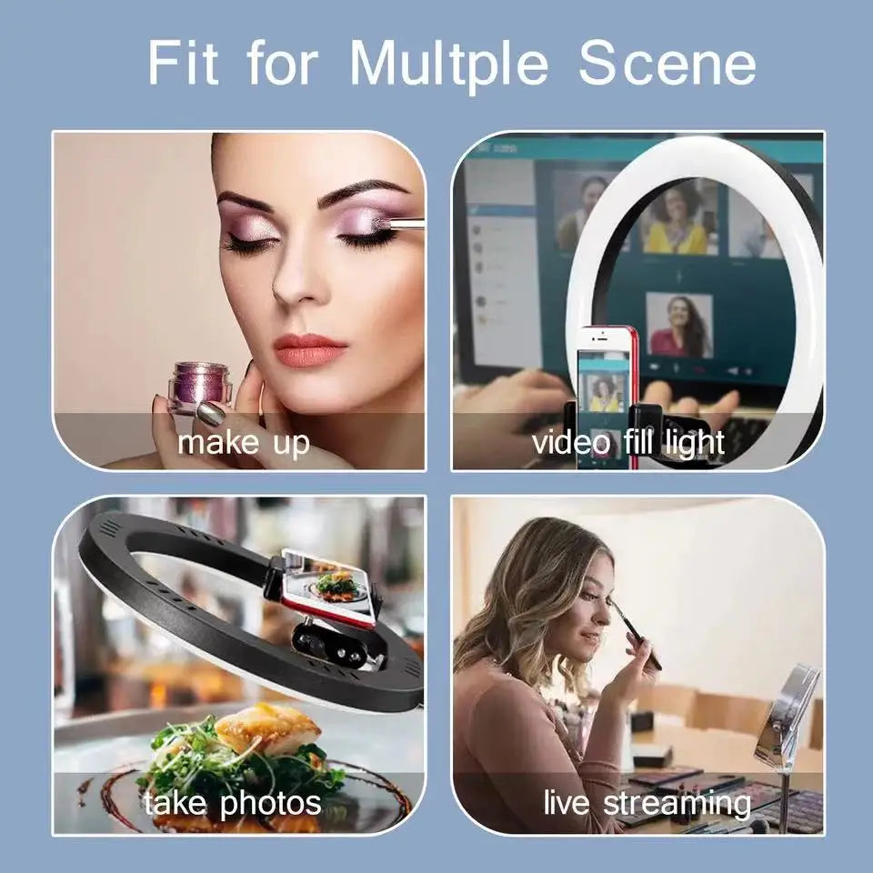 LED Selfie Ring Light Novelty Makeup Lightings Led Selfie Lamp Mobile Phones Photo Night Light Rechargeable Lamp Selfie Ring