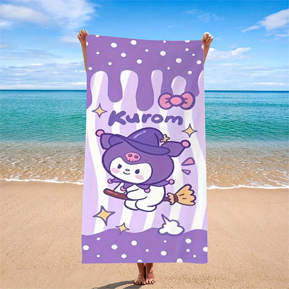 Character Collection Beach Towel, Full of FunMicrofiber terry bath towels for yoga, travel, swimming, fitness and camping