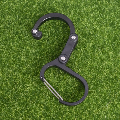 Camping Hybrid Gear Clip Carabiner Rotating Hook Clip Non-Locking Strong Clips for Fishing Hiking Travel Backpack Carabiner Clip