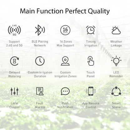 WiFi Sprinkler Controller Automatic Rrrigation Programmer System Garden Houses Farm Watering Timer Remote Control Electric Valve