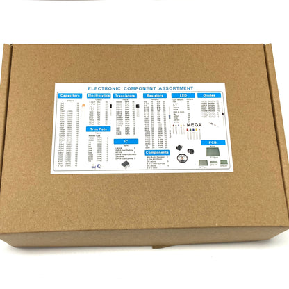 Electronic Components Kit Ultimate Edition Various Common Capacitors Resistors Capacitors T0-92 LED Transistors PCB Board DIP-IC