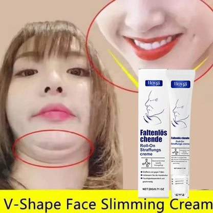 Roller Massager V-Shape Firming Face-lift Slimming Cream Removal Masseter Muscle Double Chin Face Fat Burning Anti-aging Product