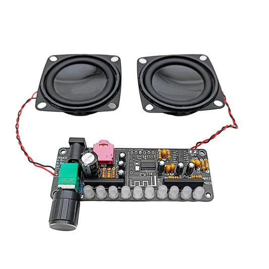 DC5V 5W PAM8406 Speaker Amplifier Board Module Kit Dual Channel Stereo Sound Cord Bt Level Indicator Light Diy kit
