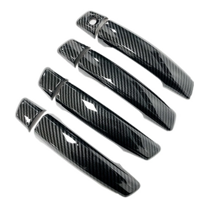 Auto Accessories Carbon Fiber ABS Car Exterior Door Handle Door Cover Trim Decals for Audi A3 8V 2014-2018