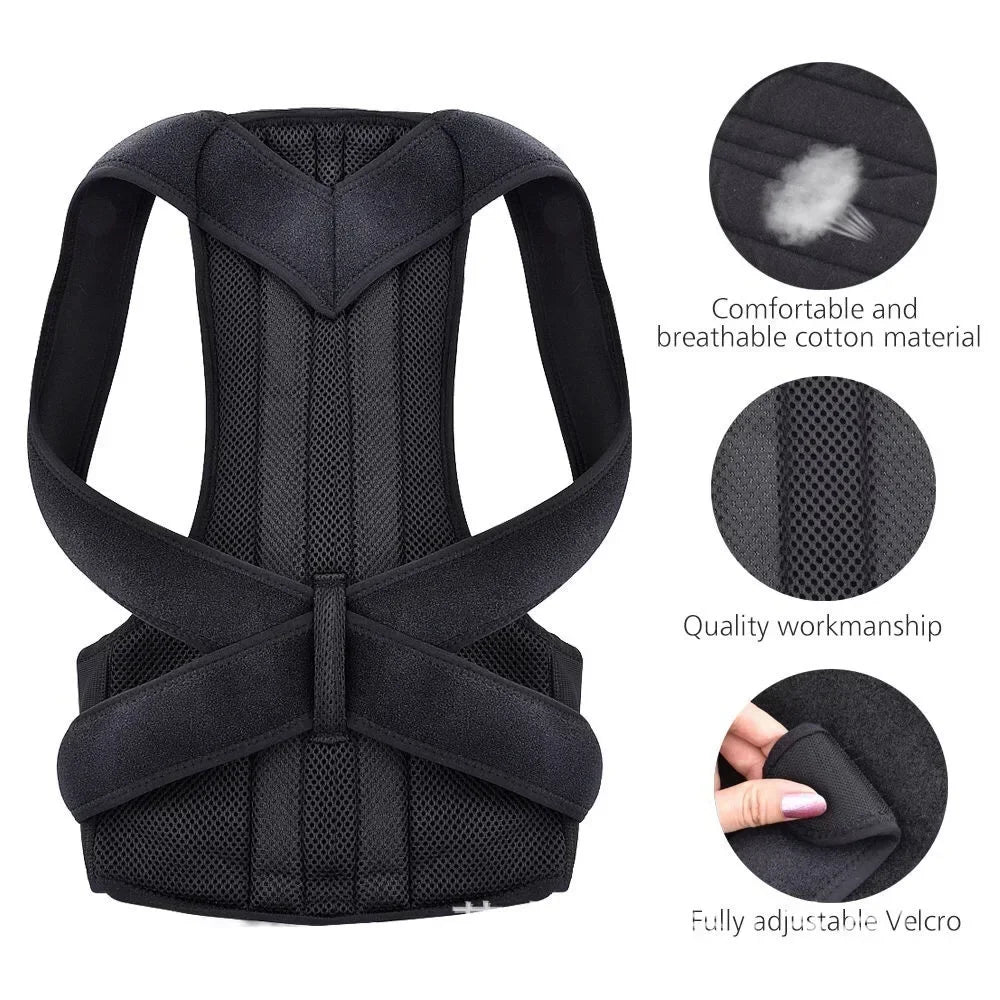 Posture Corrector for Students & Adults – Anti-Kyphosis Fixed Strap Design | Adjustable Comfortable Support for Spinal Alignment