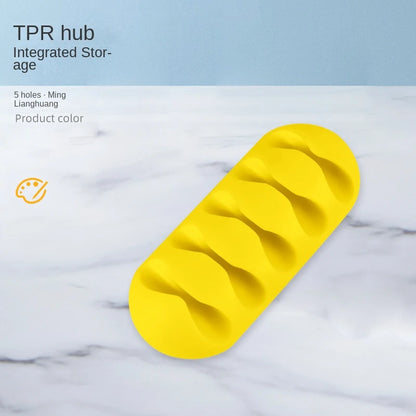 Cable Clips Cord Organizers Holder Adhesive Silicone Desk Winder Cable Holder Desktop Wire Wrapped Office Accessories gift