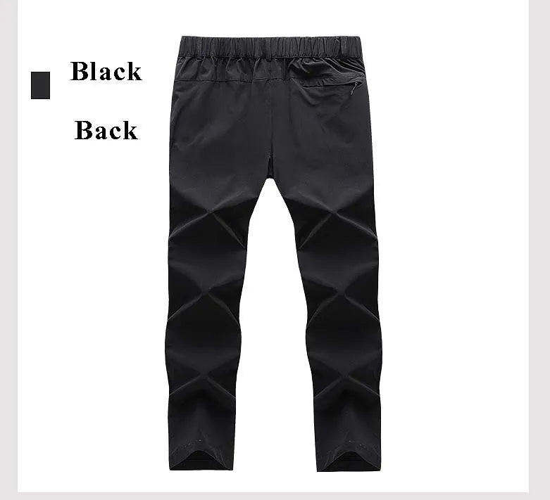 New Elastic Mens Hiking Pants Summer Quick Drying Waterproof Breathable Ultra Thin Outdoor Climbing Trekking Mens Trousers PN69