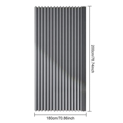 Foldable Magnetic Shower Curtain Waterproof Bath Curtain with 12/14 Hooks Bathroom Curtain Modern  Bathroom Curtain for Bathroom