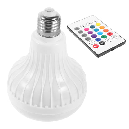 Music Bulb LED Light Bulb Smart Speaker Multicolored Lamp 13 5x9 5x9 5cm Dimmable Colors Remote Control Phone Tablet