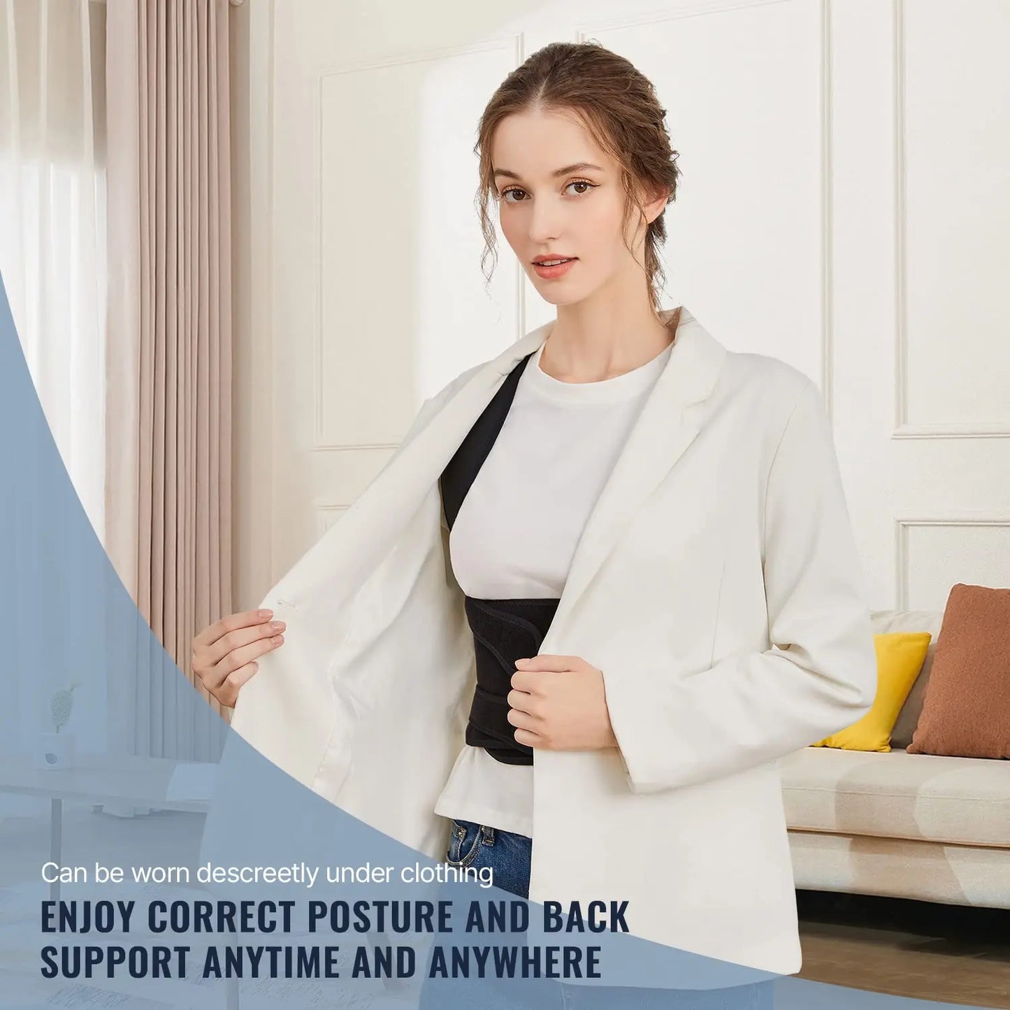 Back Shoulder Posture Corrector for Women & Men Postura De Espalda Stretcher Straightener Brace Support Belt Lumbar Coluna Faja